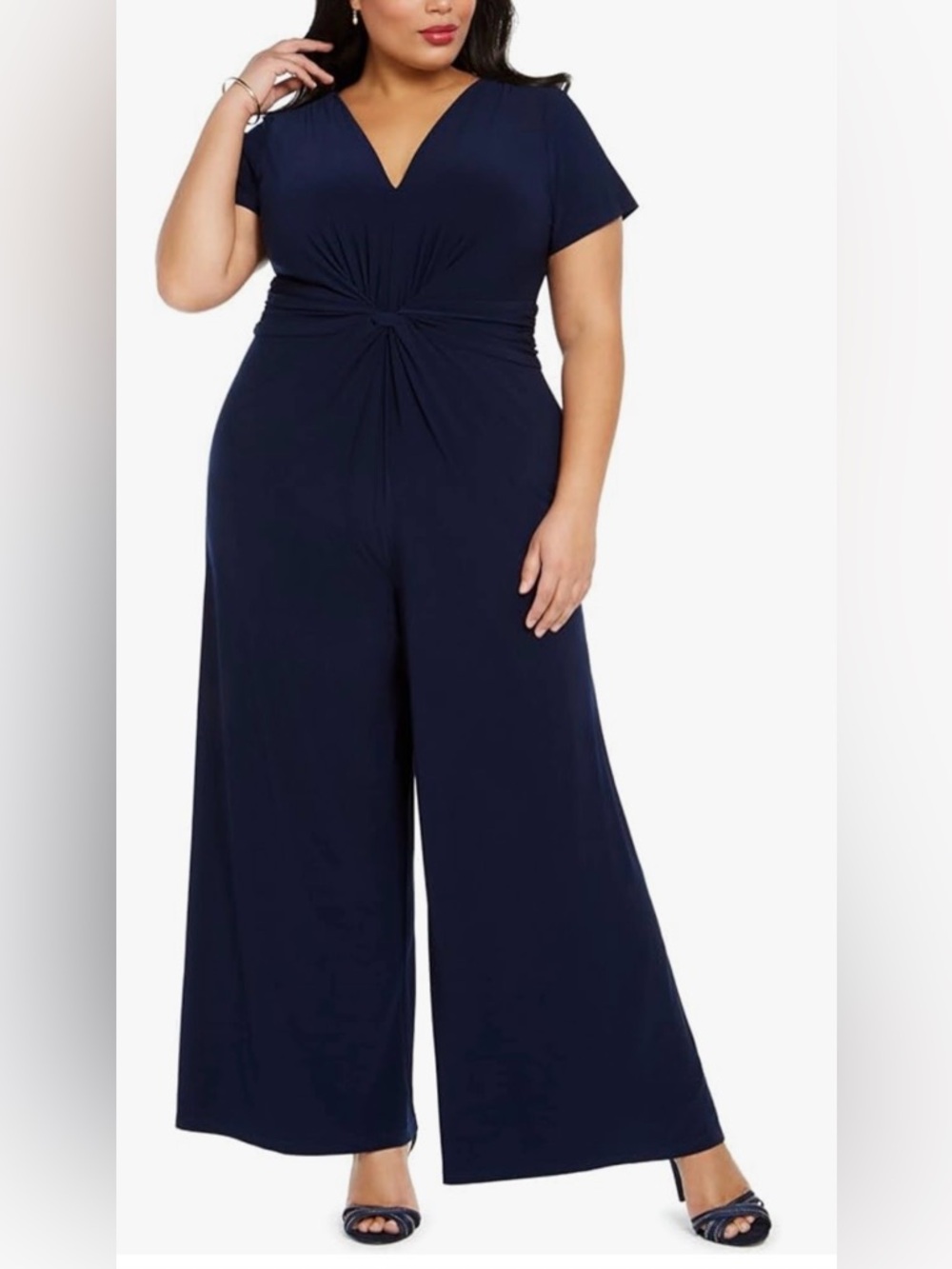 Vince Camuto Jumpsuit Navy Blue PLUS 3X NWT